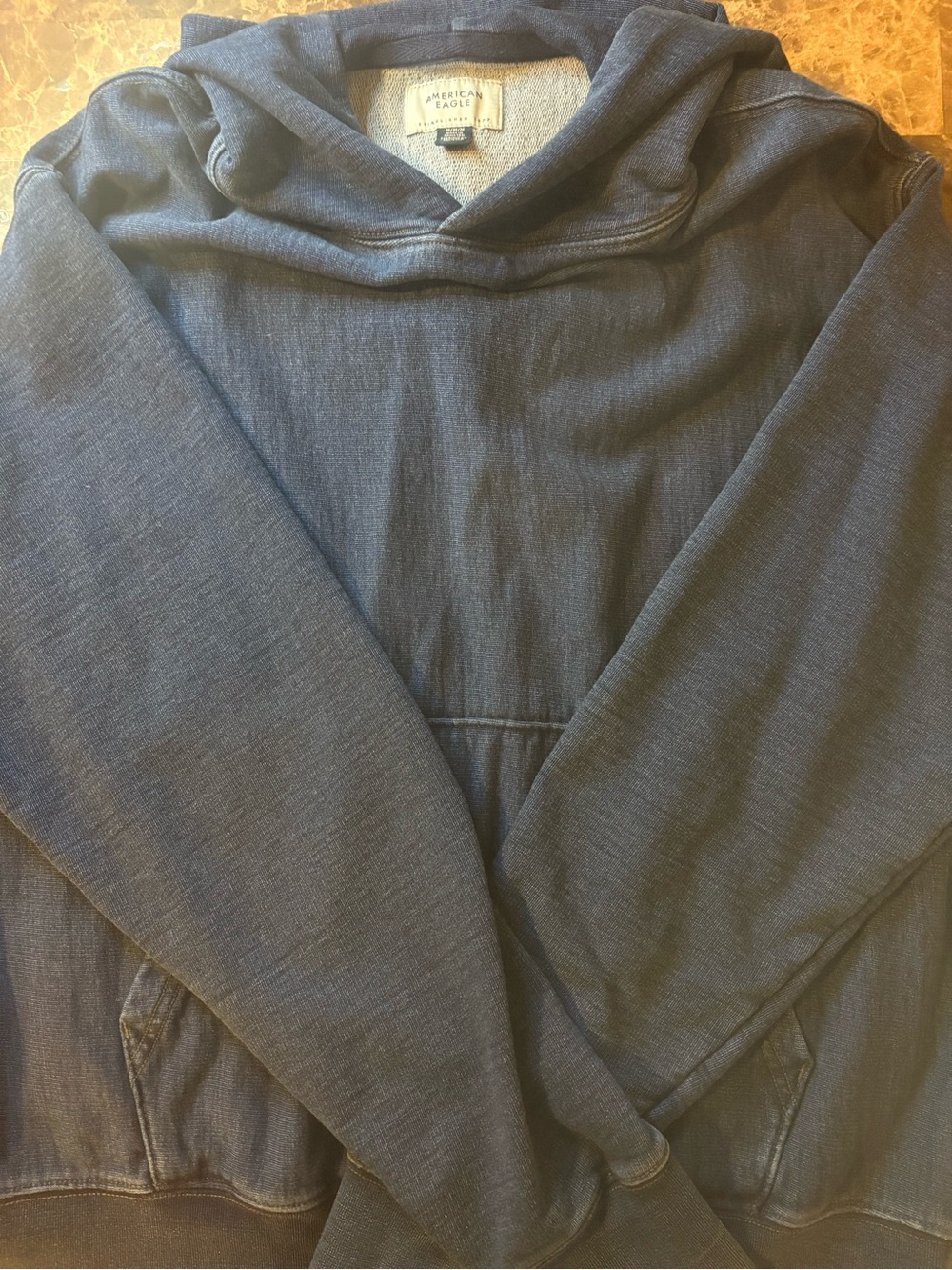 American Eagle Outfitters Navy Blue Pullover Hoodie